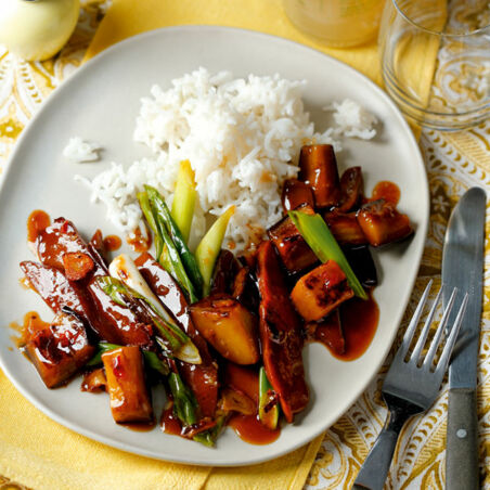 Auberginen mit Seitan Auberginen mit Seitan