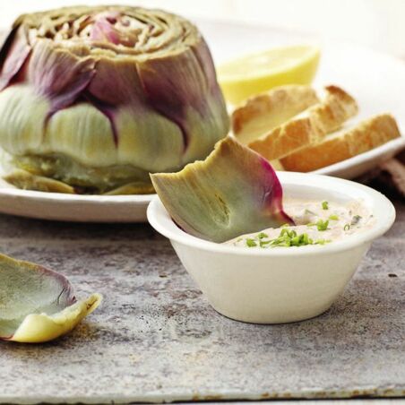 Artischocken mit Kräuterdip Artischocken mit Kräuterdip