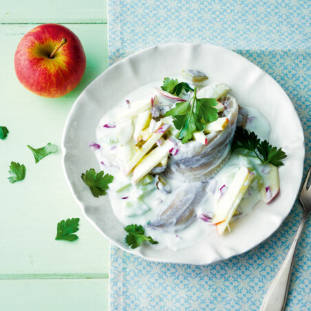 Matjes in bunter Joghurtcreme Matjes in bunter Joghurtcreme