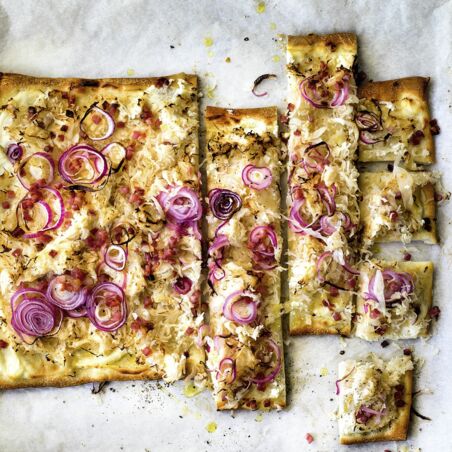 Krautkuchen mit Schinken Krautkuchen mit Schinken