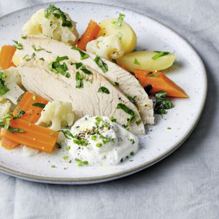 Putenbrust mit
Bouillongemüse Putenbrust mit
Bouillongemüse