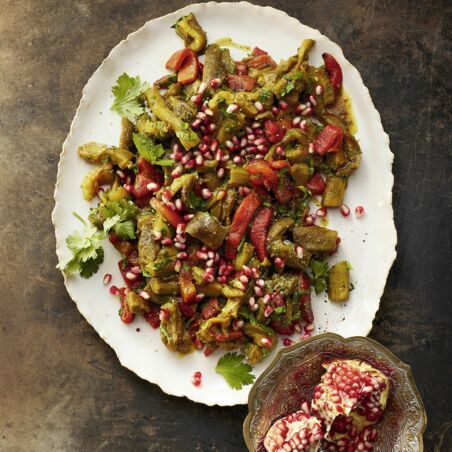 Auberginen-Paprika-Gemüse Auberginen-Paprika-Gemüse