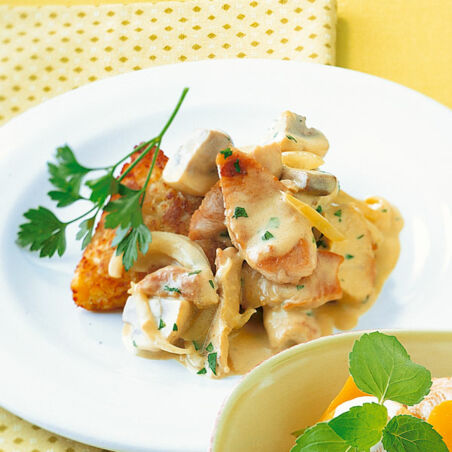 Geschnetzeltes in Senfsahne Geschnetzeltes in Senfsahne