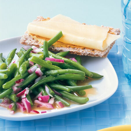 Lauwarmer Bohnensalat Lauwarmer Bohnensalat