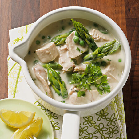 Grünes Hühnerfrikassee Grünes Hühnerfrikassee