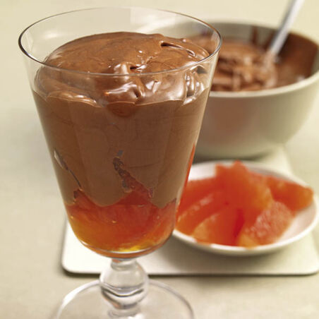 Toblerone-Mousse mit Grapefruit Toblerone-Mousse mit Grapefruit
