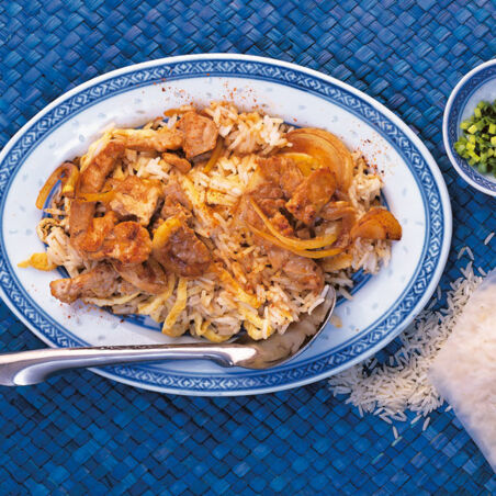 Eier-Reis-Pfanne Eier-Reis-Pfanne