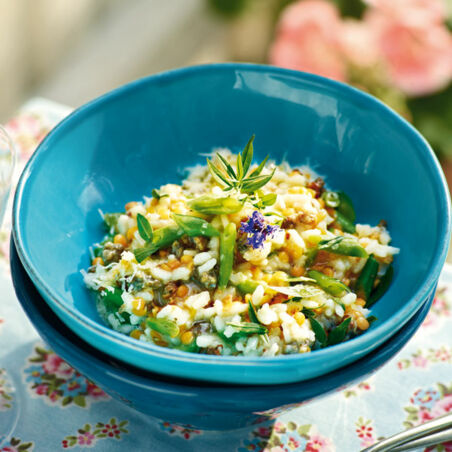 Linsen-Bohnen-Risotto Linsen-Bohnen-Risotto