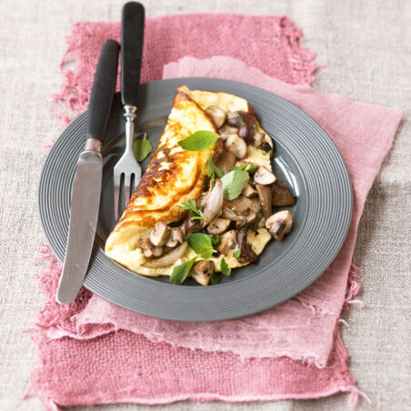Quarkomelett mit Pilzen Quarkomelett mit Pilzen