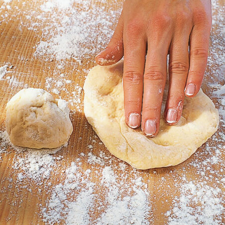 Langos mit Paprikagemüse Langos mit Paprikagemüse