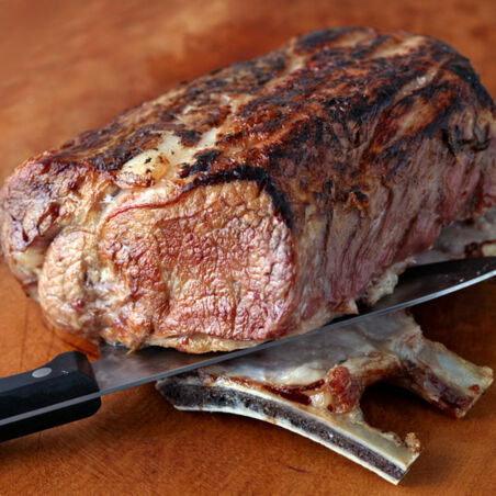 Kalbskarree mit Oliven-Polenta Kalbskarree mit Oliven-Polenta