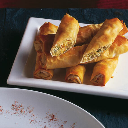 Fruchtig-Scharfe Frischkäse-Röllchen Fruchtig-Scharfe Frischkäse-Röllchen