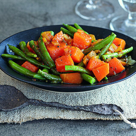 Kürbis-Bohnen-Gemüse Kürbis-Bohnen-Gemüse