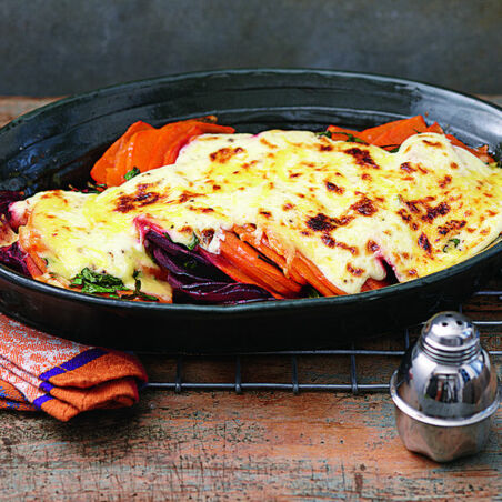 Kürbis-Rote-Bete-Gratin Kürbis-Rote-Bete-Gratin