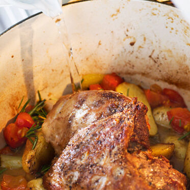 Lammkeule mit Knoblauch Lammkeule mit Knoblauch