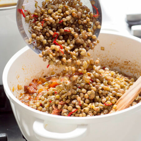 Linsensuppe mit Bratwurst Linsensuppe mit Bratwurst