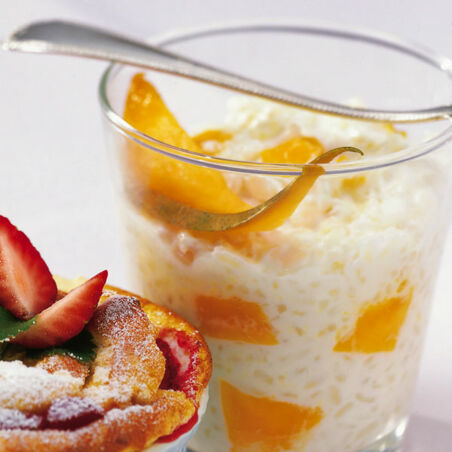 Milchreis mit Mango Milchreis mit Mango