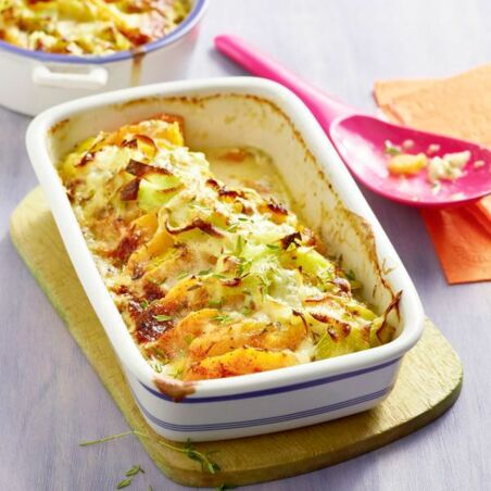 Steckrüben-Lauch-Gratin Steckrüben-Lauch-Gratin