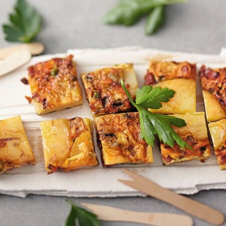 Chorizo-Tortilla-Würfel Chorizo-Tortilla-Würfel