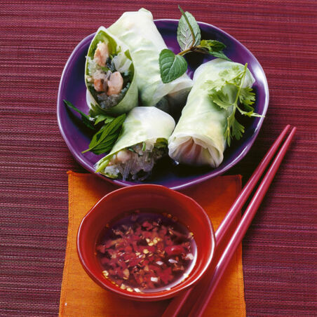 Vietnamesische Reispapierrollen Vietnamesische Reispapierrollen