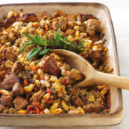 Mediterraner Bohnenauflauf Mediterraner Bohnenauflauf