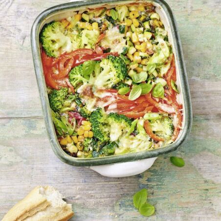 Sommergemüsegratin mit Zitronensahne Sommergemüsegratin mit Zitronensahne