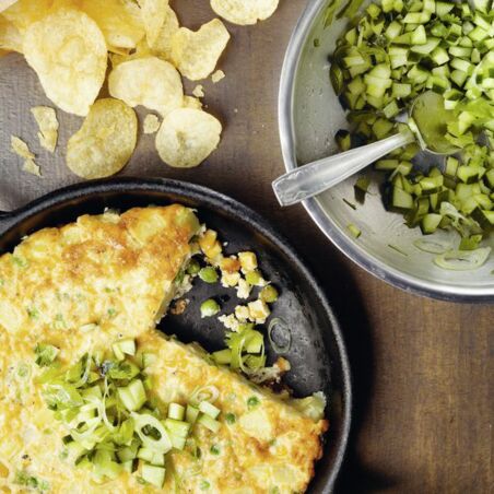 Tortilla mit Gurkensalat Tortilla mit Gurkensalat