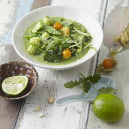 Grünes Thai-Curry mit Kokosmilch Grünes Thai-Curry mit Kokosmilch