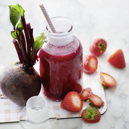 Rote-Bete-Erdbeer-Smoothie Rote-Bete-Erdbeer-Smoothie