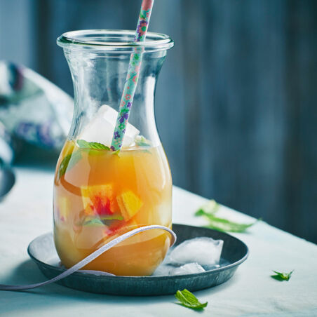 Eistee-Pfirsich-Punsch Eistee-Pfirsich-Punsch