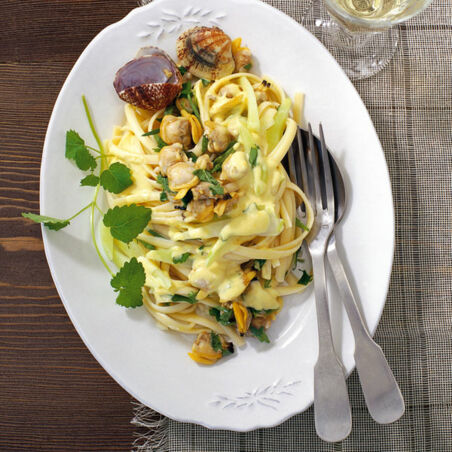 Vongole in Kräutersahne Vongole in Kräutersahne