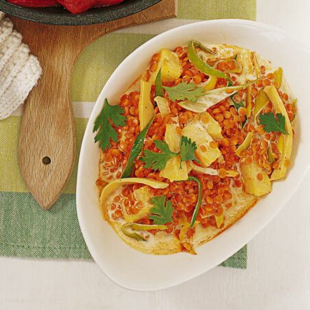 Linsencurry mit Ananas Linsencurry mit Ananas