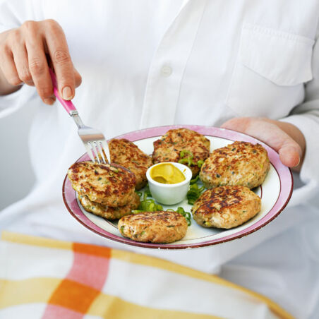 Fleischpflanzerl vom Kalb mit Kapern und Sardellen Fleischpflanzerl vom Kalb mit Kapern und Sardellen