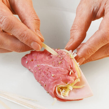 Gefüllte Schnitzel-Täschchen Gefüllte Schnitzel-Täschchen