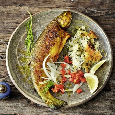 Gebratener Fisch Gebratener Fisch