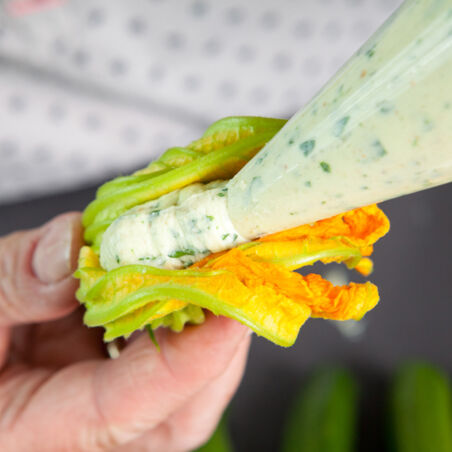 Gefüllte Zucchiniblüten Step5 Gefüllte Zucchiniblüten Step5