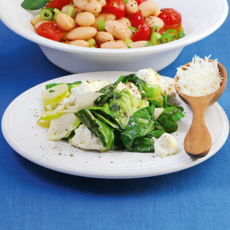 Gedünstetes Blattgemüse mit Ricotta Gedünstetes Blattgemüse mit Ricotta