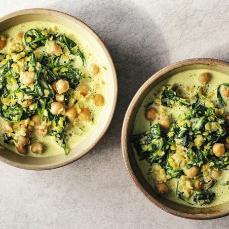 Spinat-Curry mit Ingwer Spinat-Curry mit Ingwer