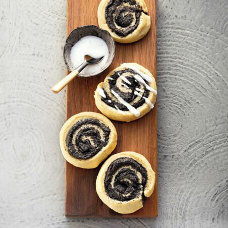 Mohnschnecken mit Erythrit Mohnschnecken mit Erythrit