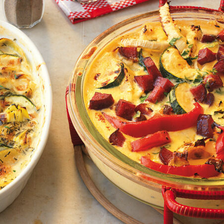 Gemüse-Joghurt-Auflauf Gemüse-Joghurt-Auflauf