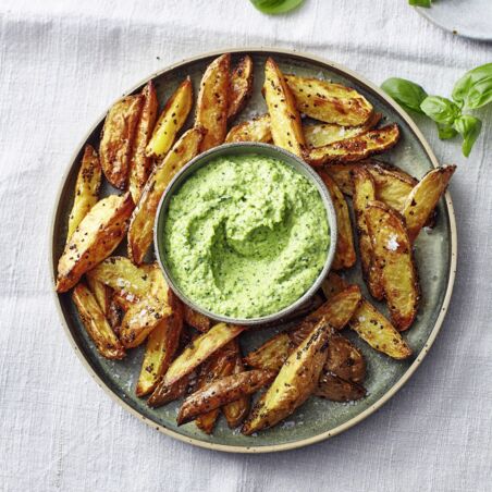 Kartoffeln mit Zucchini-Feta-Creme Kartoffeln mit Zucchini-Feta-Creme