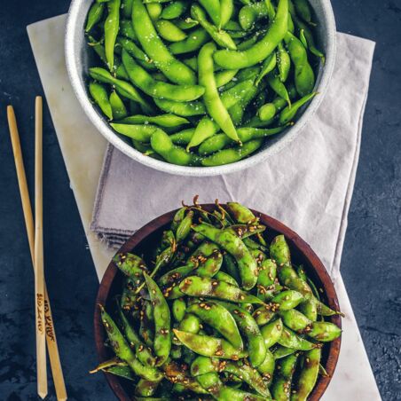 Würzige Edamame Würzige Edamame