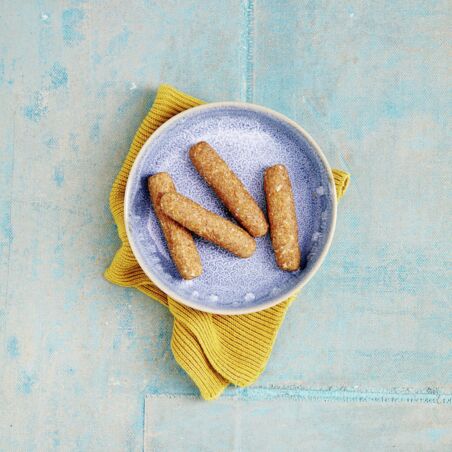 Knabberstangen mit Apfel-Mango-Mark Knabberstangen mit Apfel-Mango-Mark