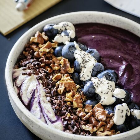 Heidelbeer-Açai-Bowl Heidelbeer-Açai-Bowl