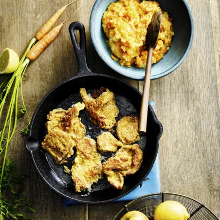 Kartoffelstampf mit
Pilzschnitzeln Kartoffelstampf mit
Pilzschnitzeln