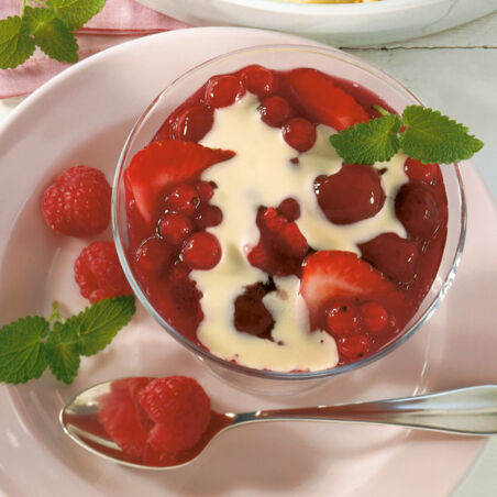 Rote Grütze mit Vanillesauce Rote Grütze mit Vanillesauce