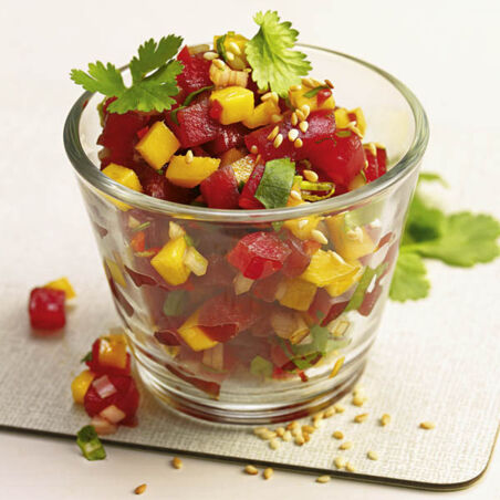 Thunfisch-Mango-Tatar Thunfisch-Mango-Tatar