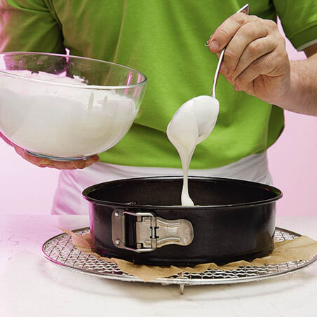 Torte von Crème fraîche und grünem Apfel Torte von Crème fraîche und grünem Apfel