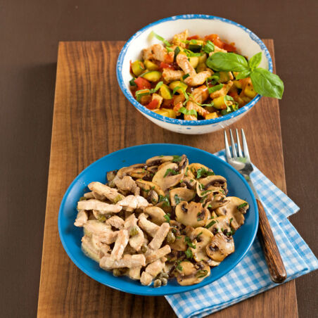 Putengeschnetzeltes mit Tomaten Putengeschnetzeltes mit Tomaten