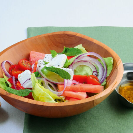 Bauernsalat mit Feta und Melone Bauernsalat mit Feta und Melone